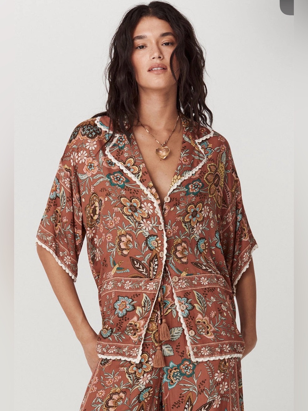 NWT $229 SPELL Mojave Lily Shirt! AUS size Sz 3XL